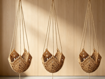 3-Pack Crochet Macrame Plant Hanger