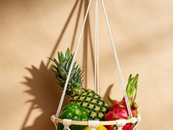 Single-Tier Macrame Fruit & Plant Hanger